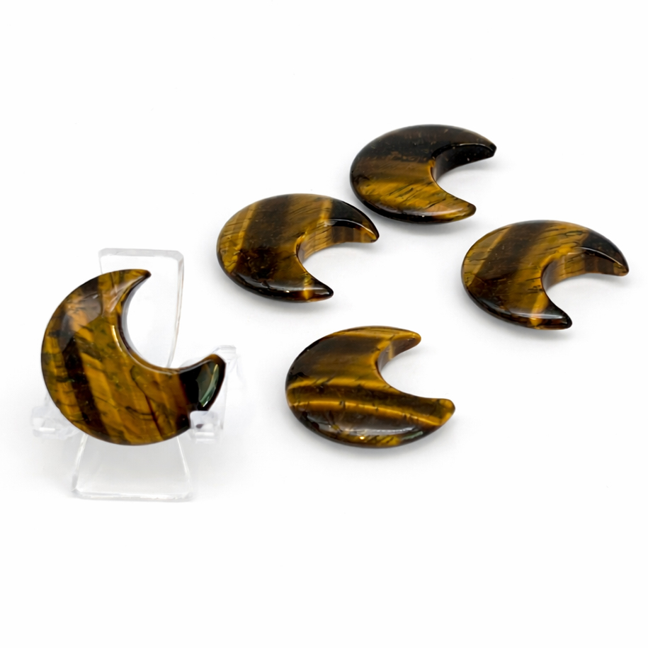 Bild von Tigerauge Mond 30x7mm