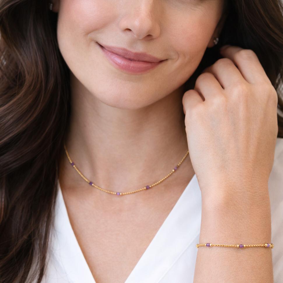 "Angeli su un filo. Rubino. Bracciale. Argento 925 placcato oro