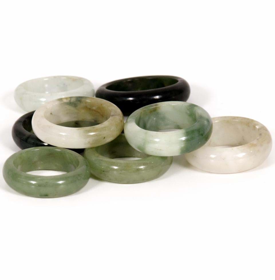Jade (Burma) 5-6mm (breit) Ring