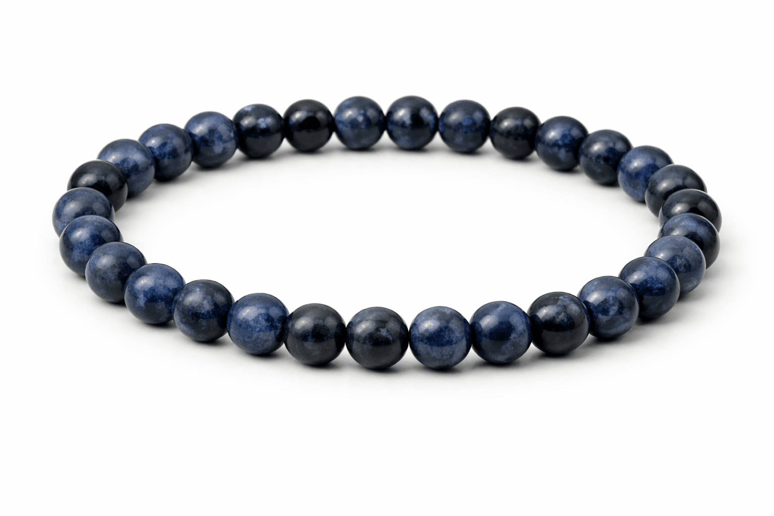 Bracelet de boules de dumortierite 8mm