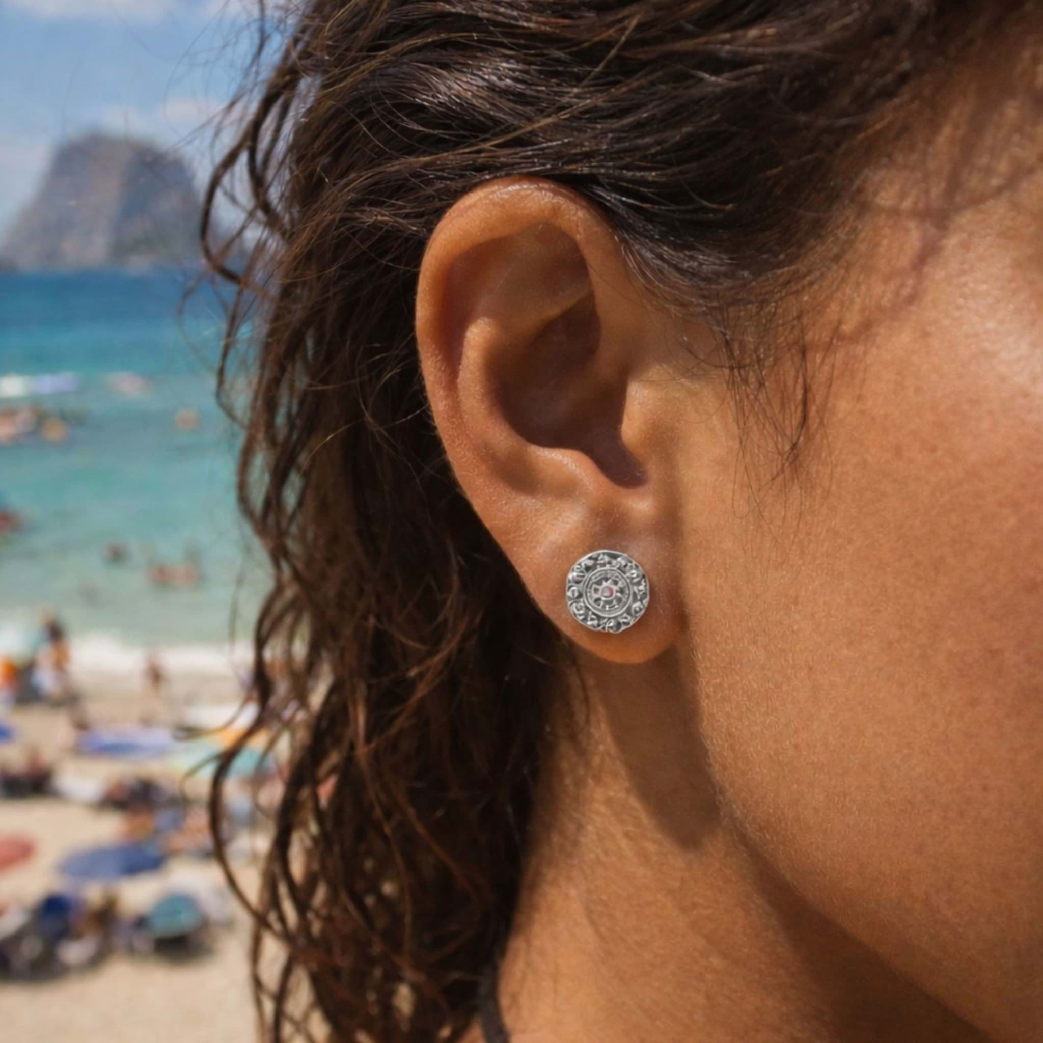 "sun in my pocket". Topas. Ohrstecker. Silber 925