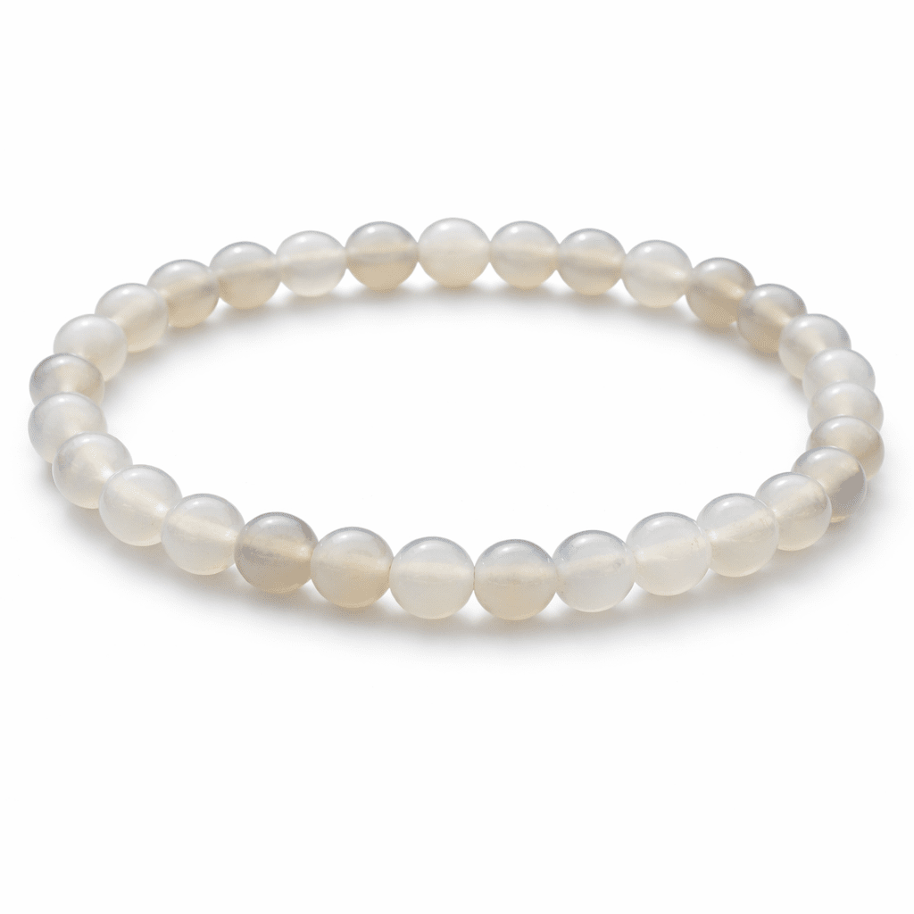 Achat Kugeln  6mm Armband (grau)