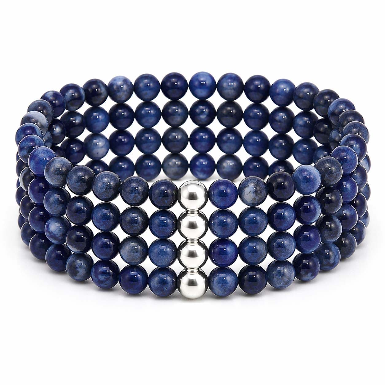 Verbinder 4mm Kugeln 16.8mm, Silber 925 (3er Set)