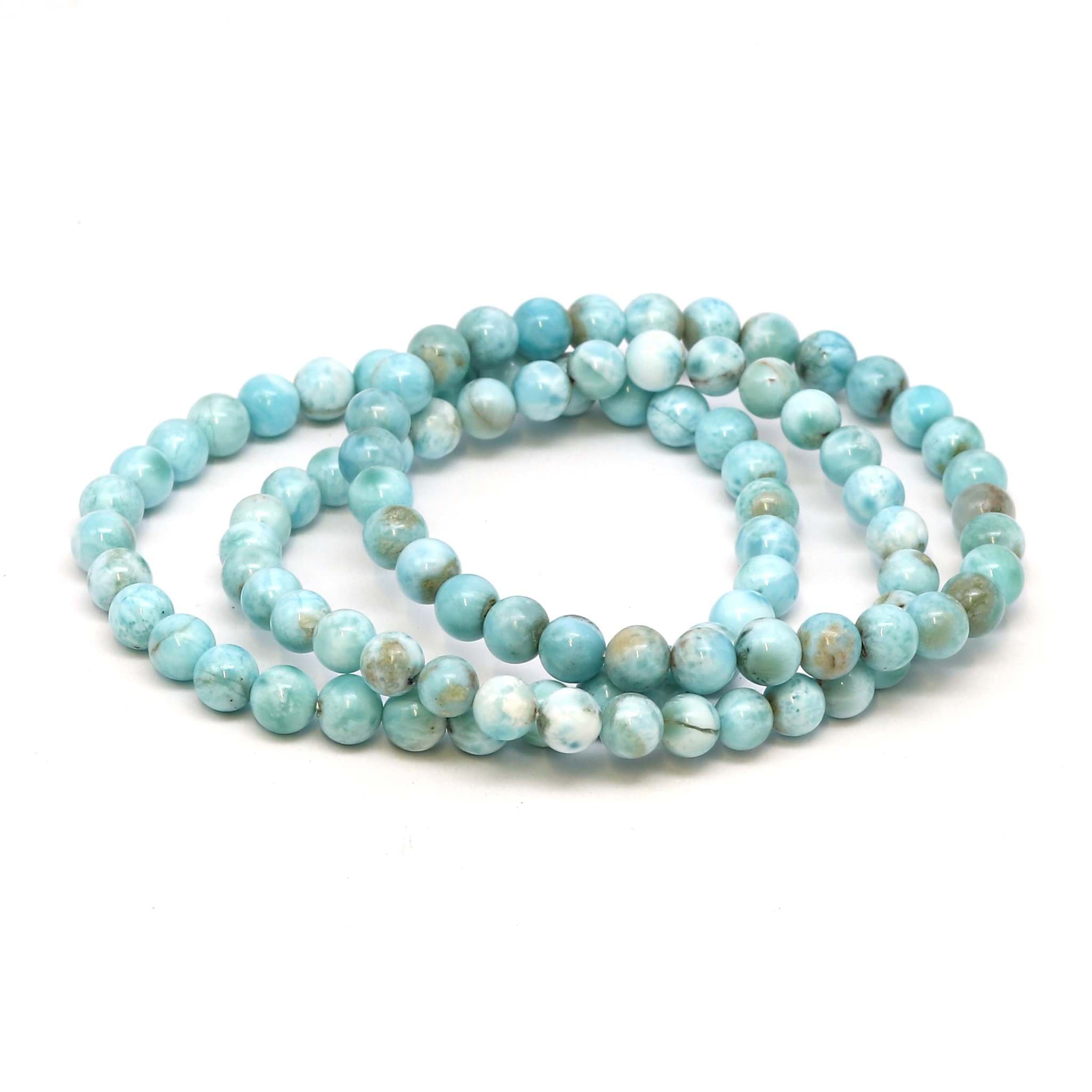 Larimar Kugeln  6mm Armand, Extra
