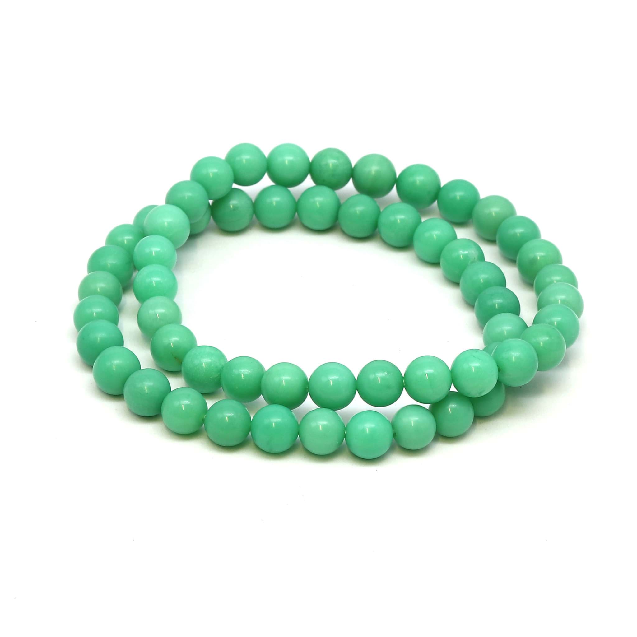 Chrysopras Kugeln  6mm Armband, Extra