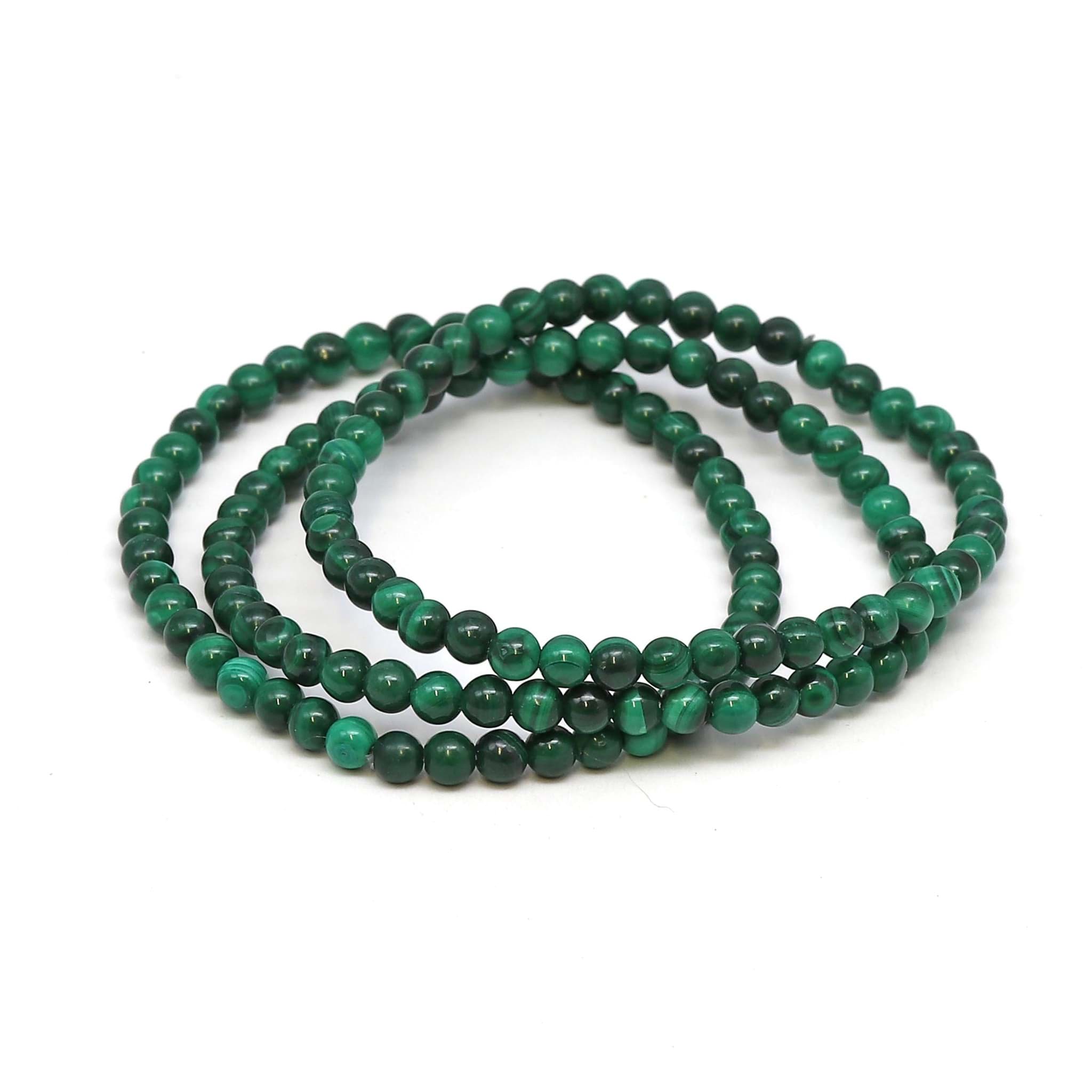 Malachit Kugeln  4mm Armband