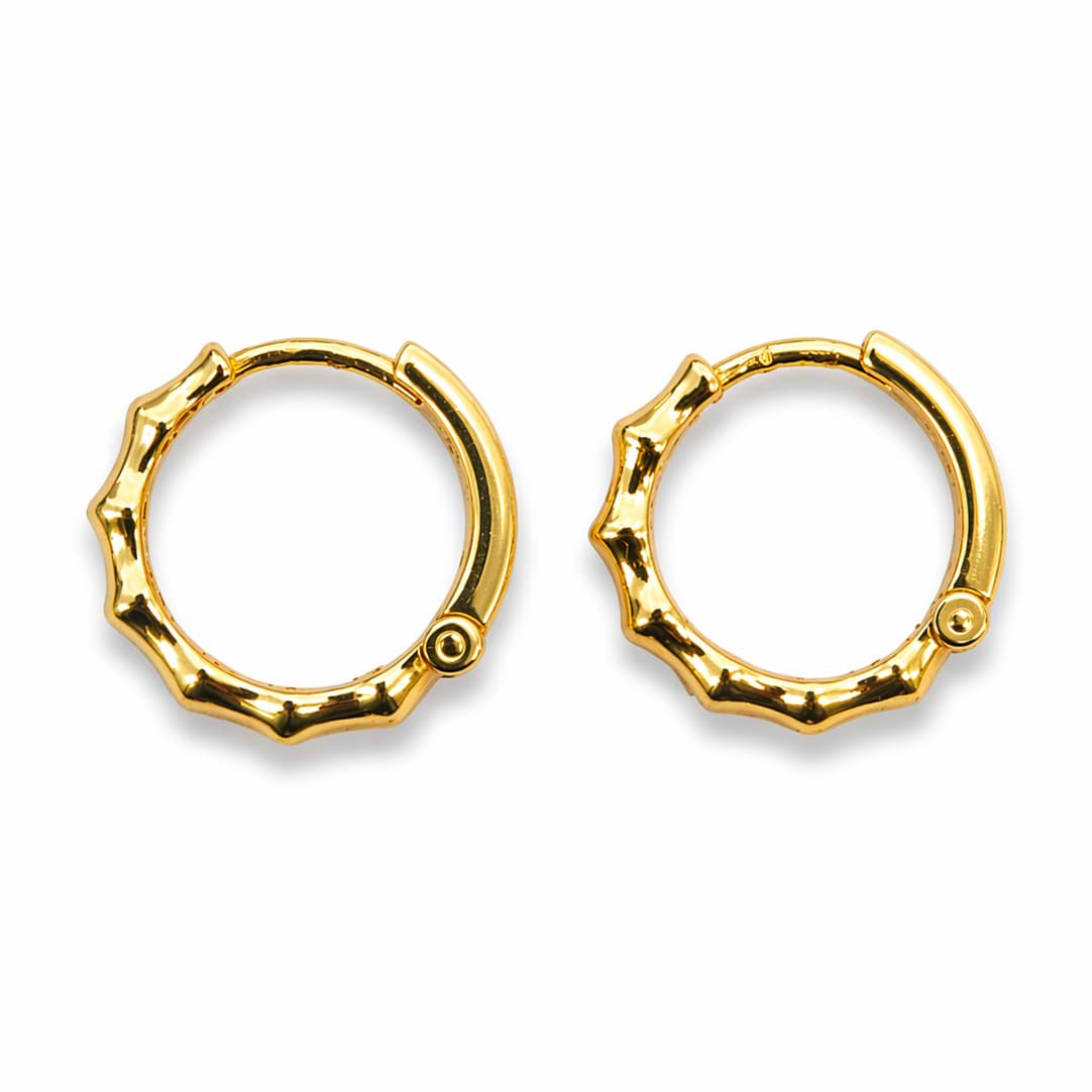 "Amelie". Ohrcreolen. Silber 925 vergoldet