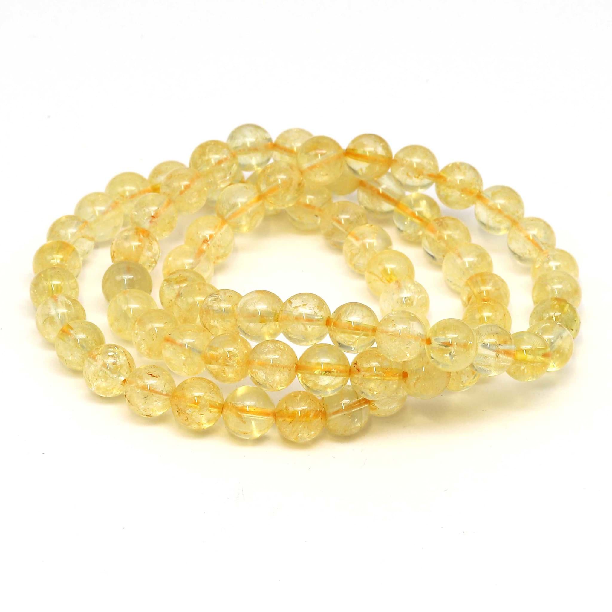 Citrin Kugeln  8mm Armband