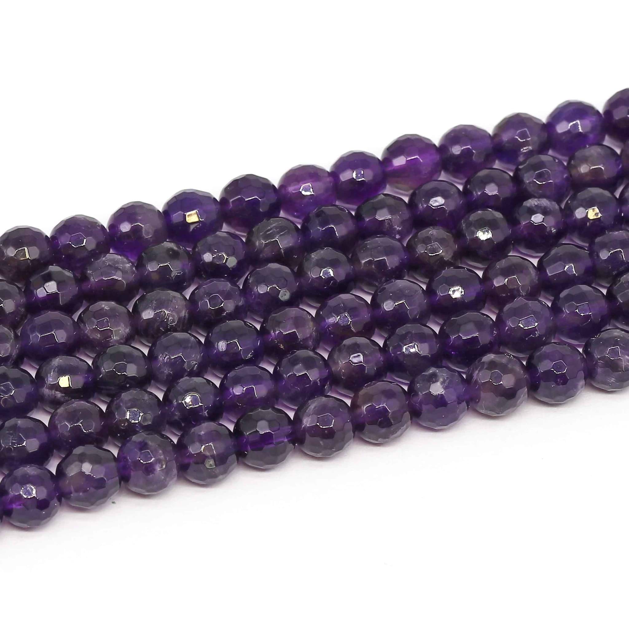 Amethyst fac. Kugeln Strang