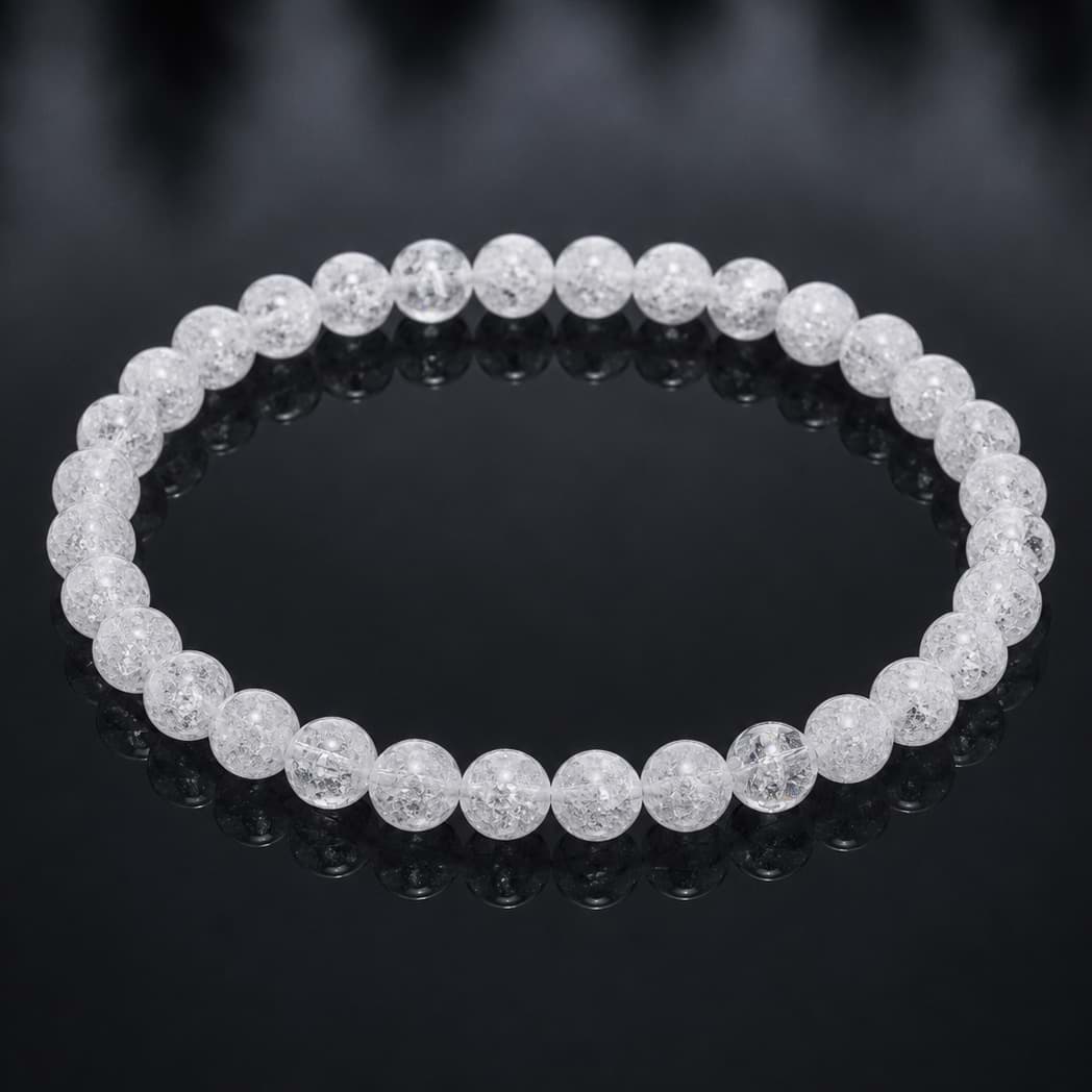 Iris Bergkristall Kugeln  6mm Armband