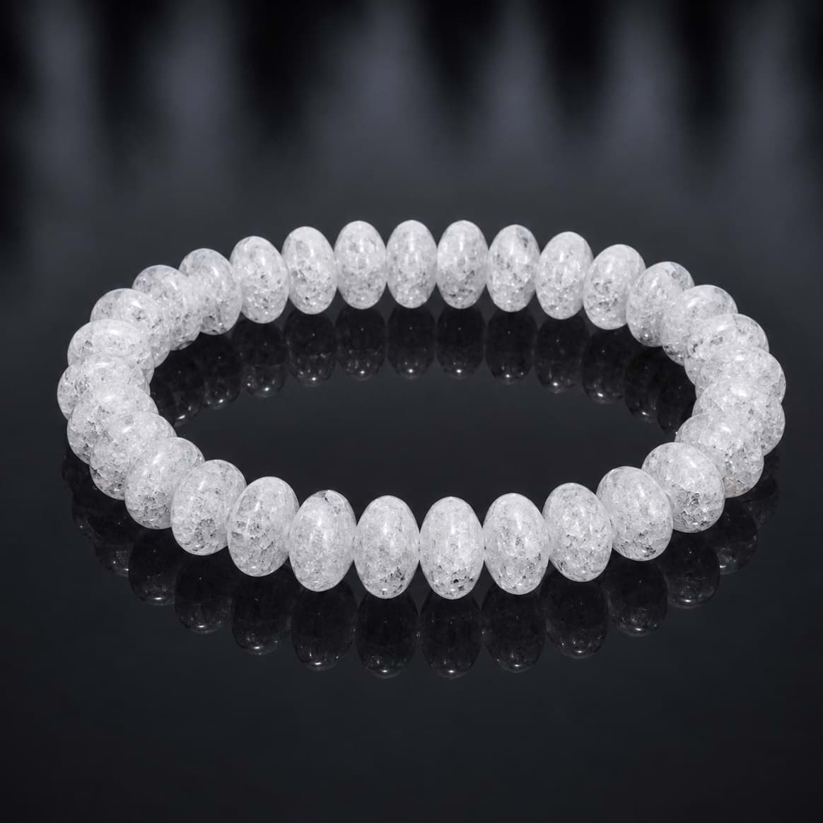 Iris Bergkristall Button 12mm Armband