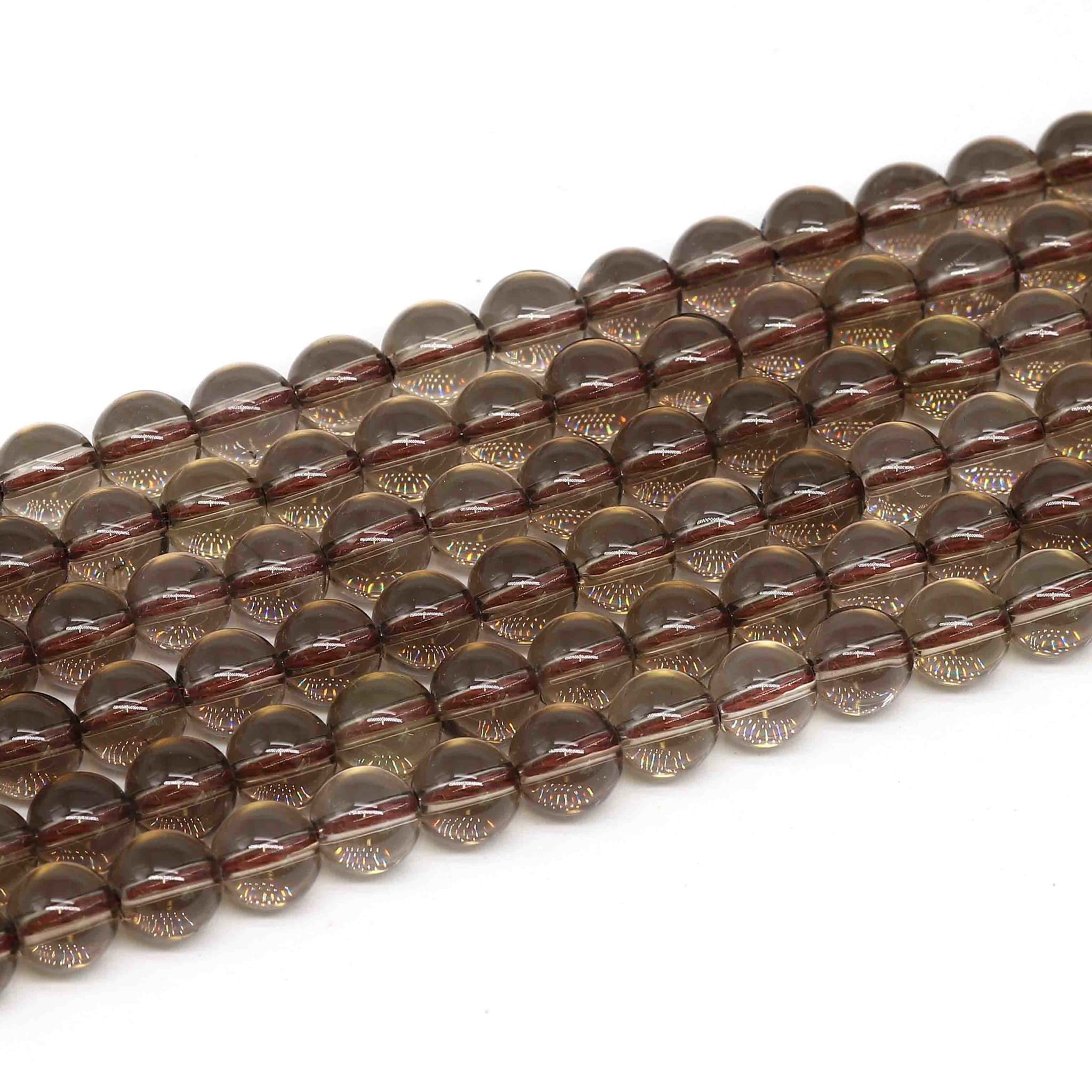 Rauchquarz Kugeln  8mm Strang