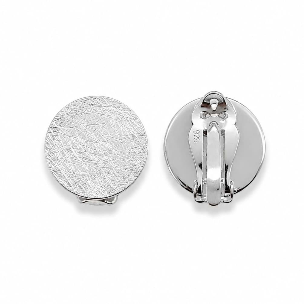 "Ohrclip Disc 20mm" Brisur, Silber 925