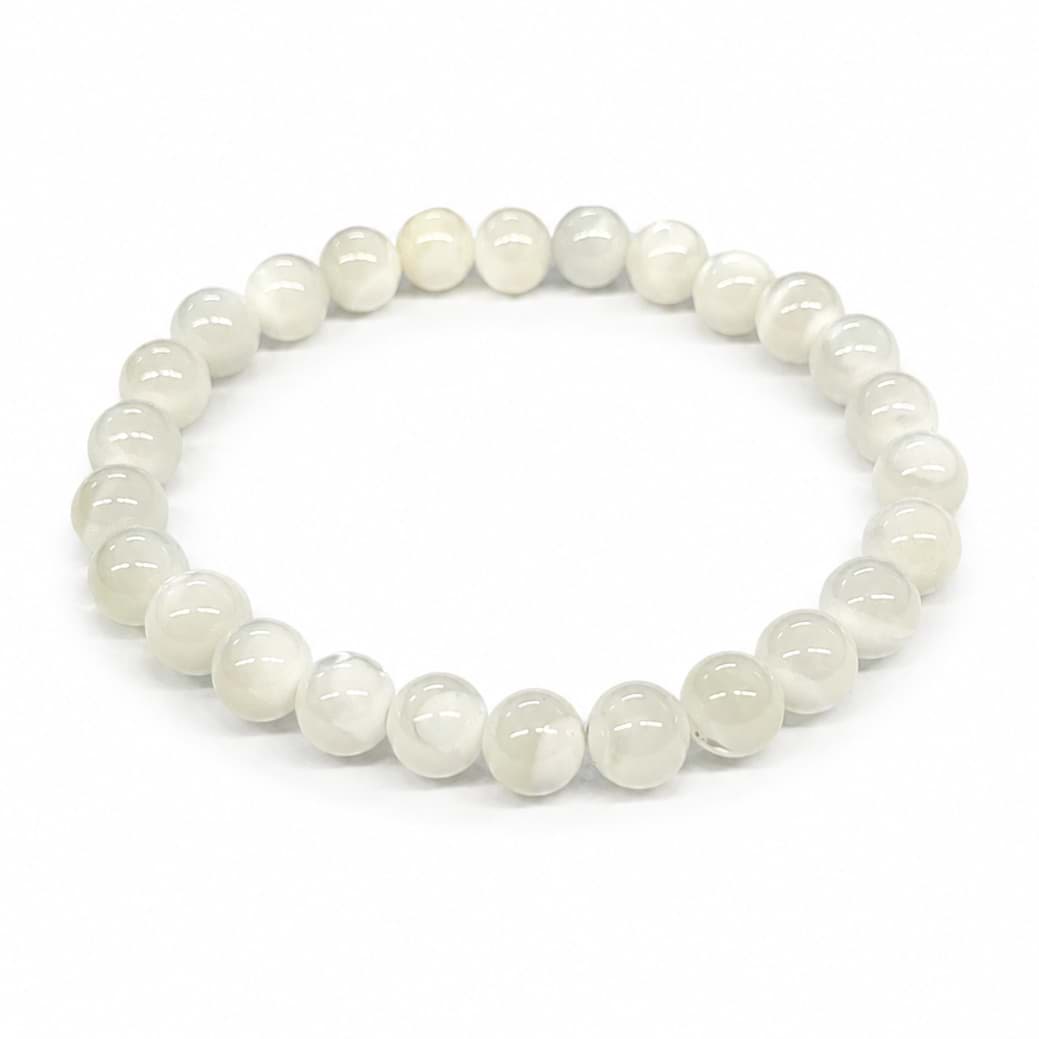Perlmutt Kugeln  8mm Armband 
