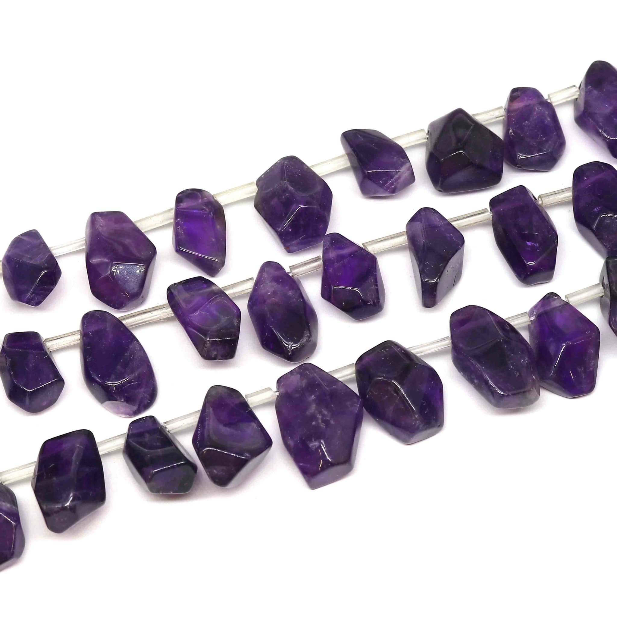 Amethyst Trommelstein Strang