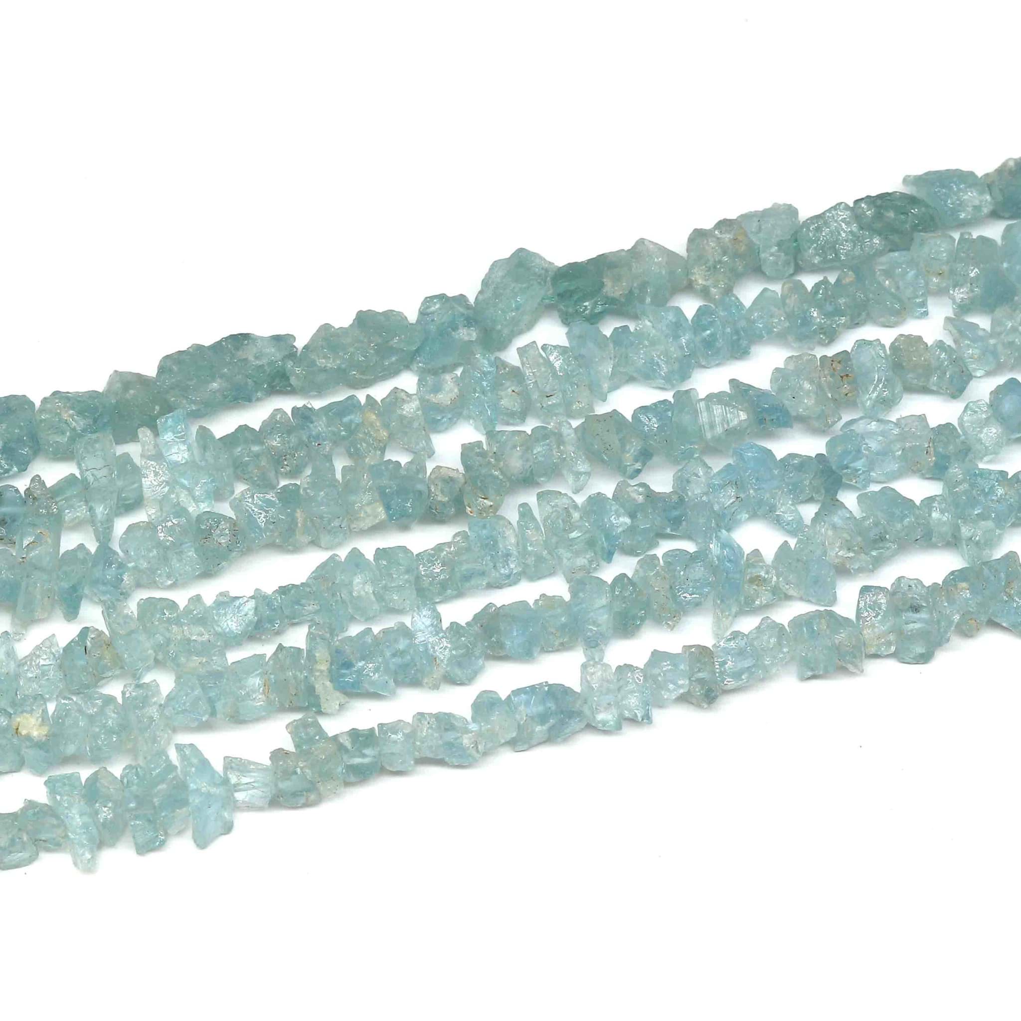 Aquamarin Splitter  7-12mm Strang, Extra