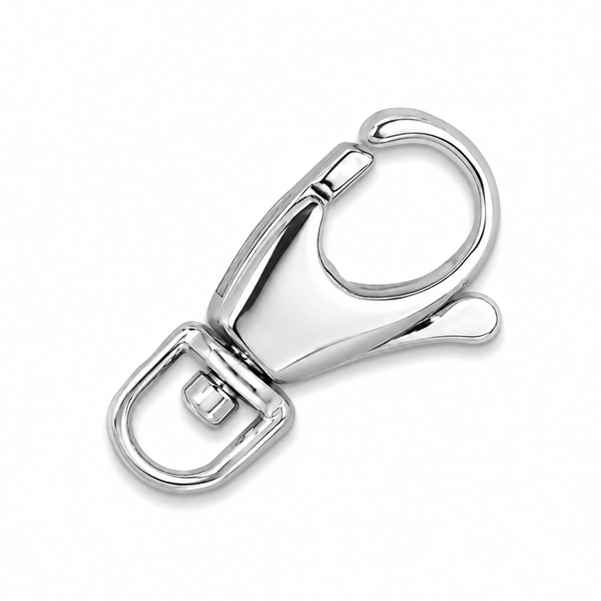 Fermeture mousqueton 19mm tournant, argent 925  