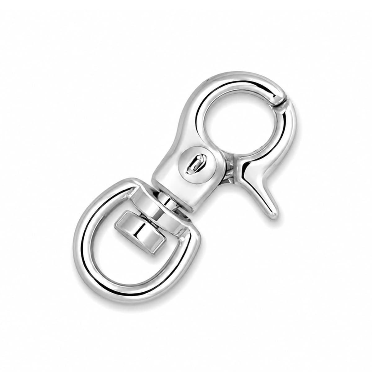 Chiusura a moschettone maxi 15 mm, argento 925 