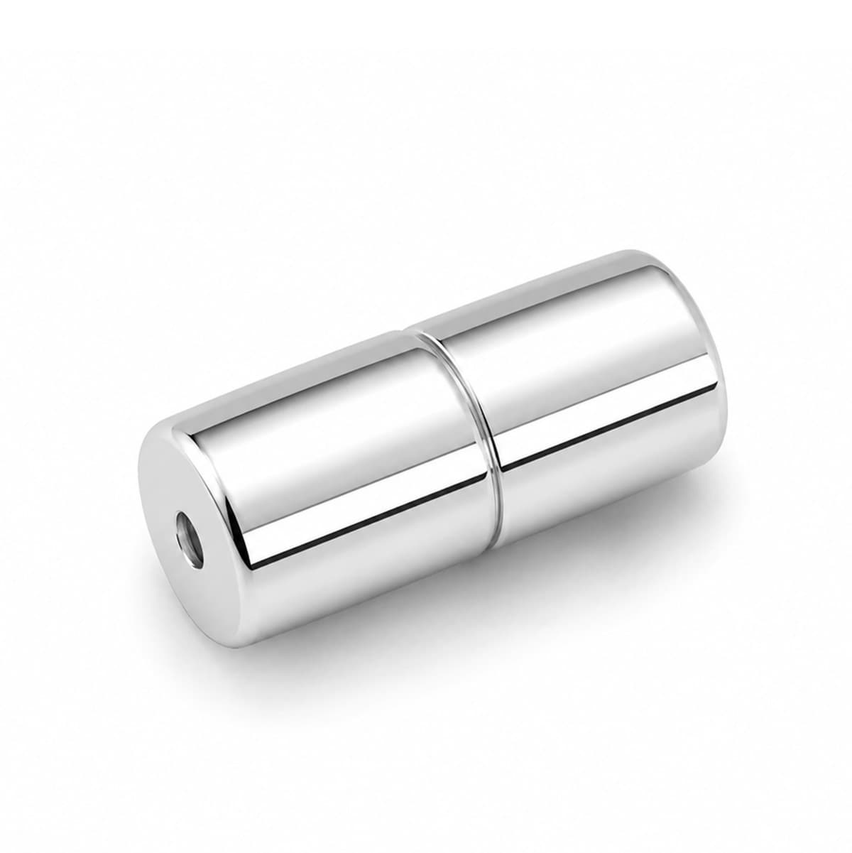 Magnetverschluss Zylinder  6x12.5mm, Silber 925