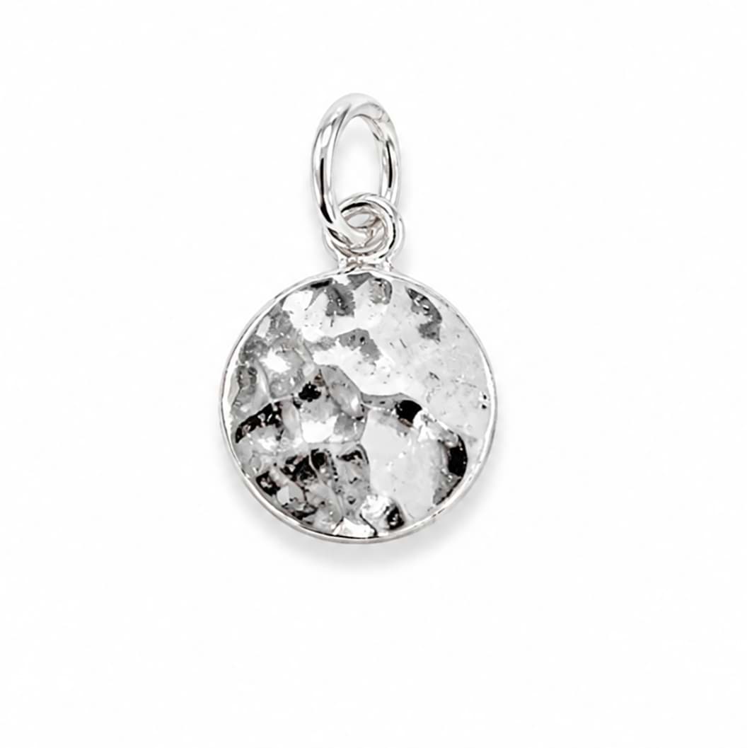 Disc 11mm Charm Anhänger, Silber 925