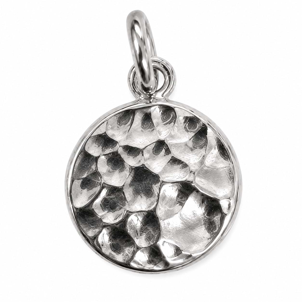 Disc 11mm Charm Anhänger, Silber 925