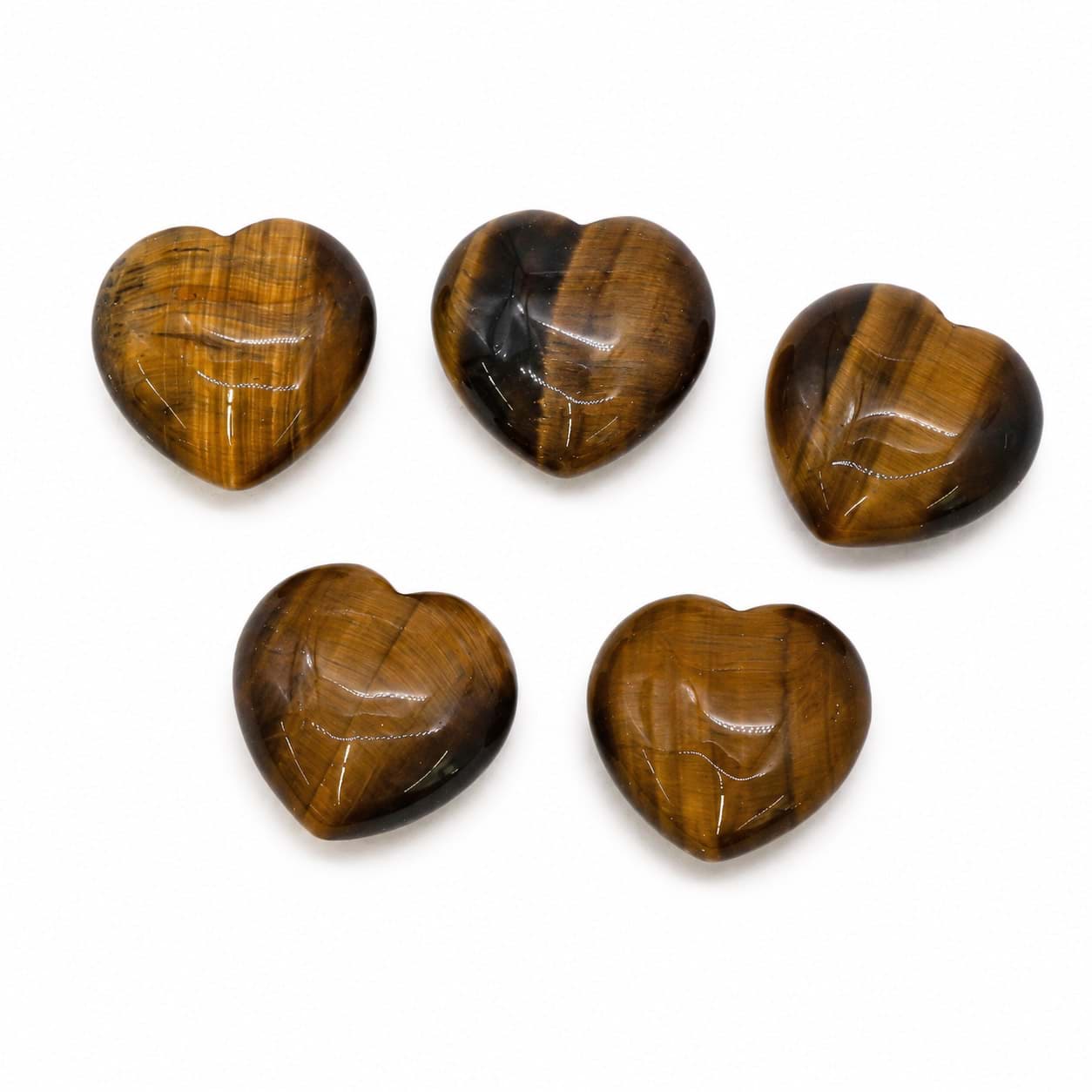 Occhio di tigre "cuori Love Hearts" 20 mm 