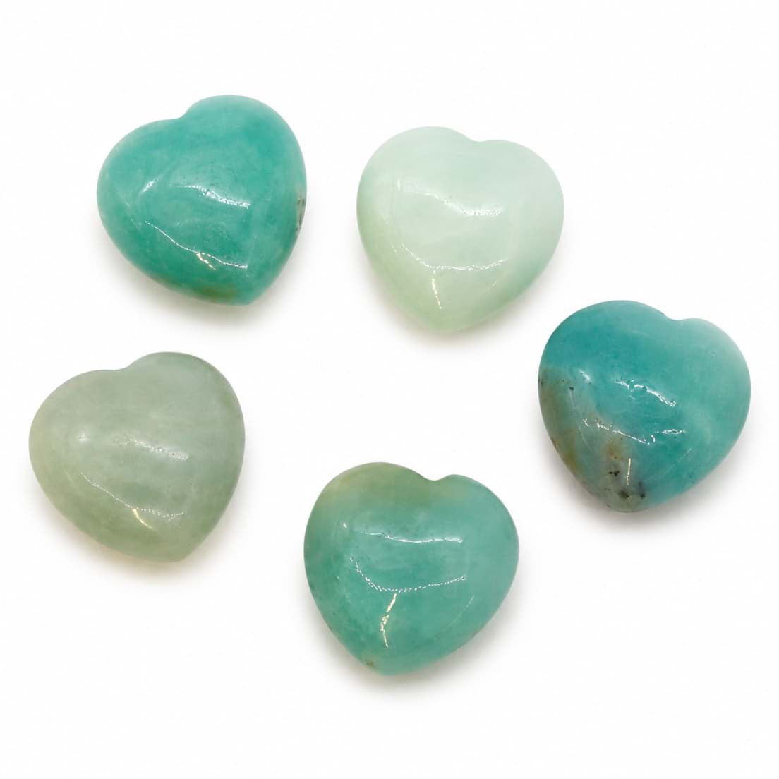 Amazzonite "Love Hearts" 20 mm 
