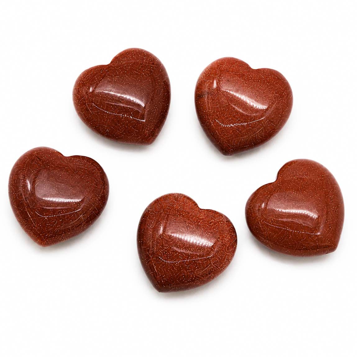 Goldfluss rot "Love Hearts" 20mm