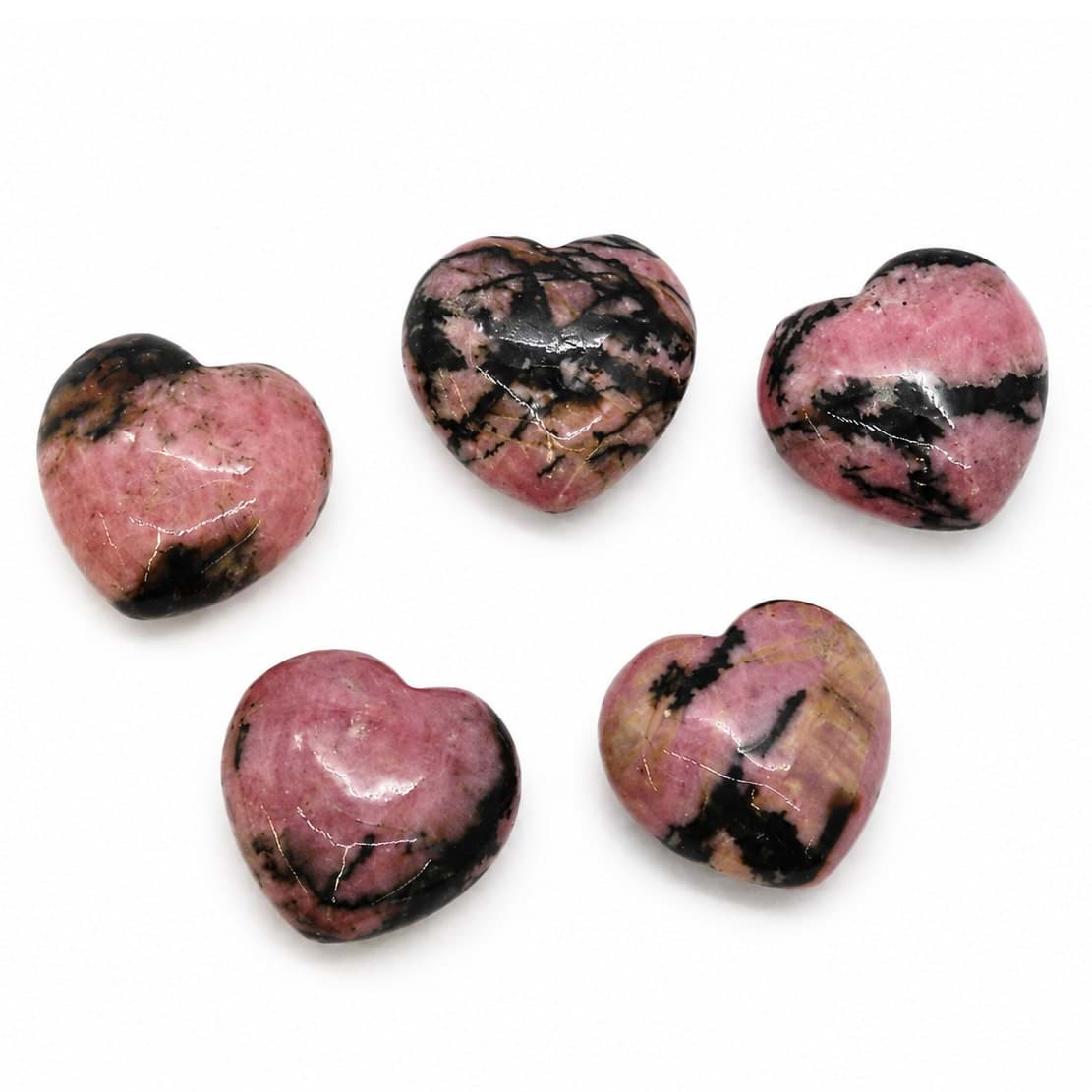 Rodonite "cuori Love Hearts" 20 mm