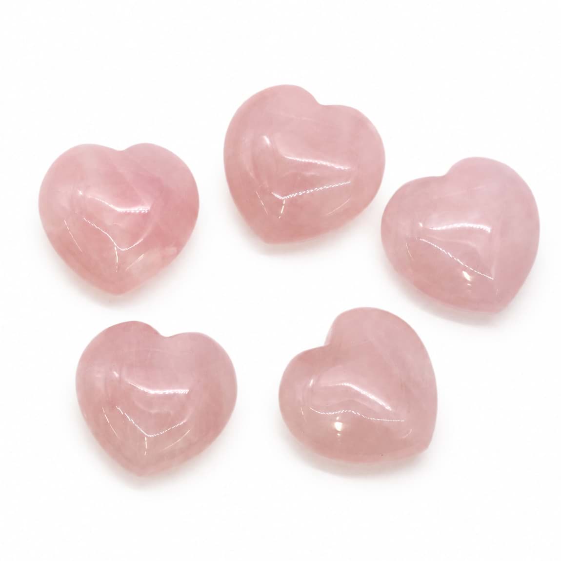Quarzo rosa "Love Hearts" 20mm