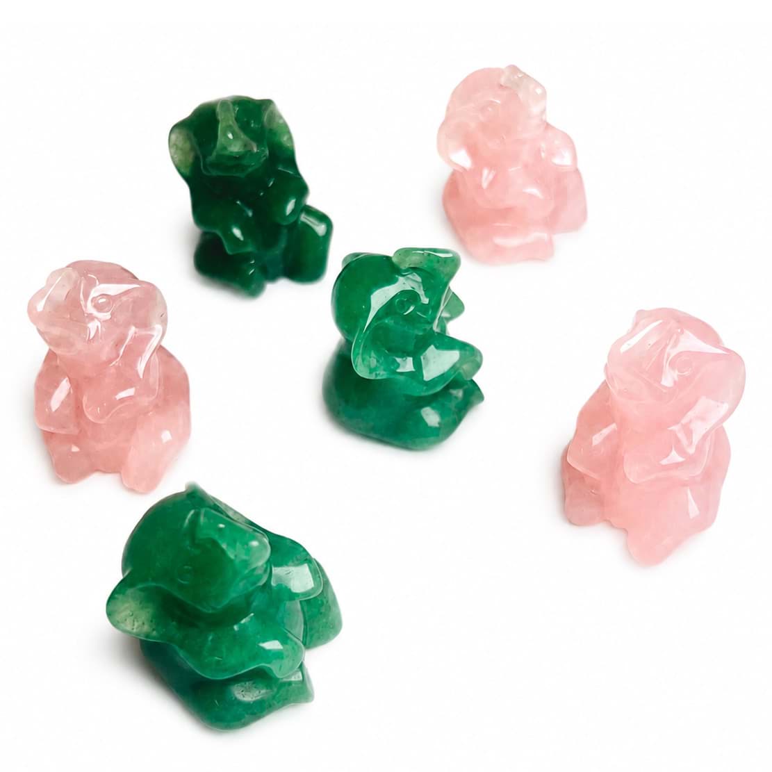 Figurina in pietra “Elefante seduto” 3,8 cm