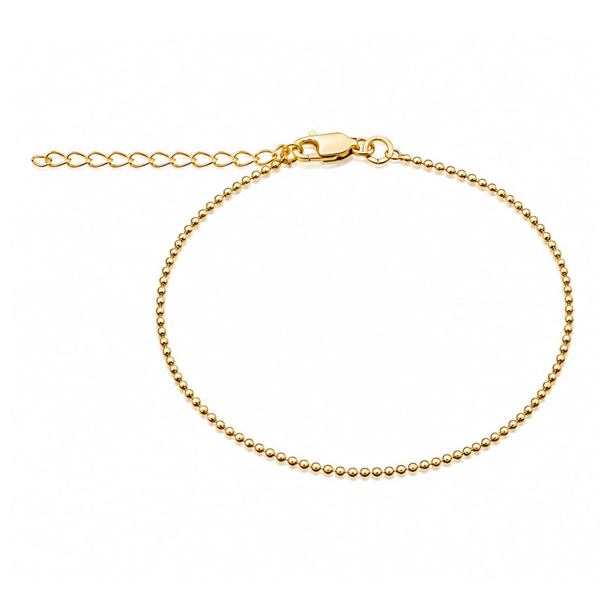 "Boules de 1,2 mm. Bracelet de montre. Argent 925-Doré