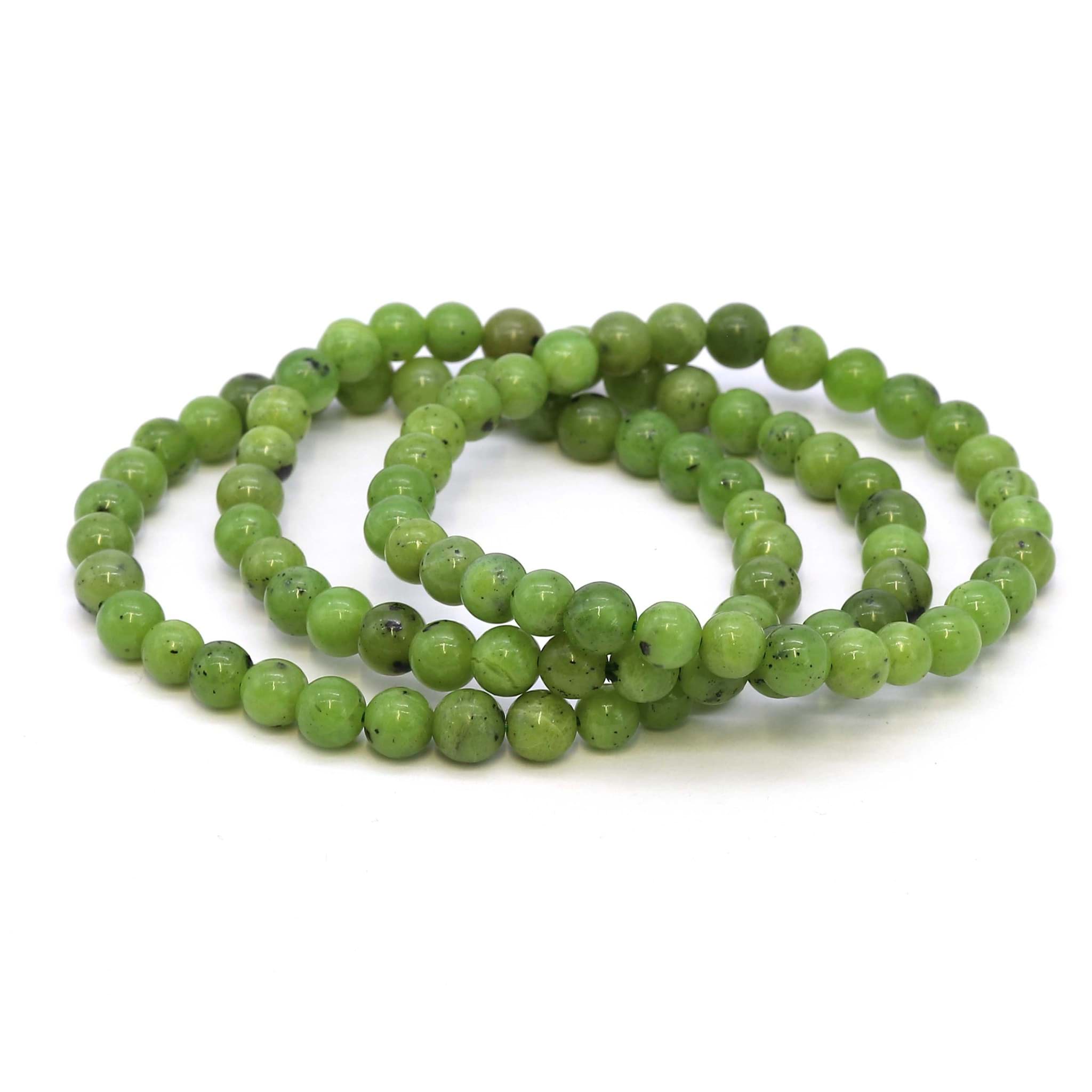 Canada Jade Kugeln  6mm Armband