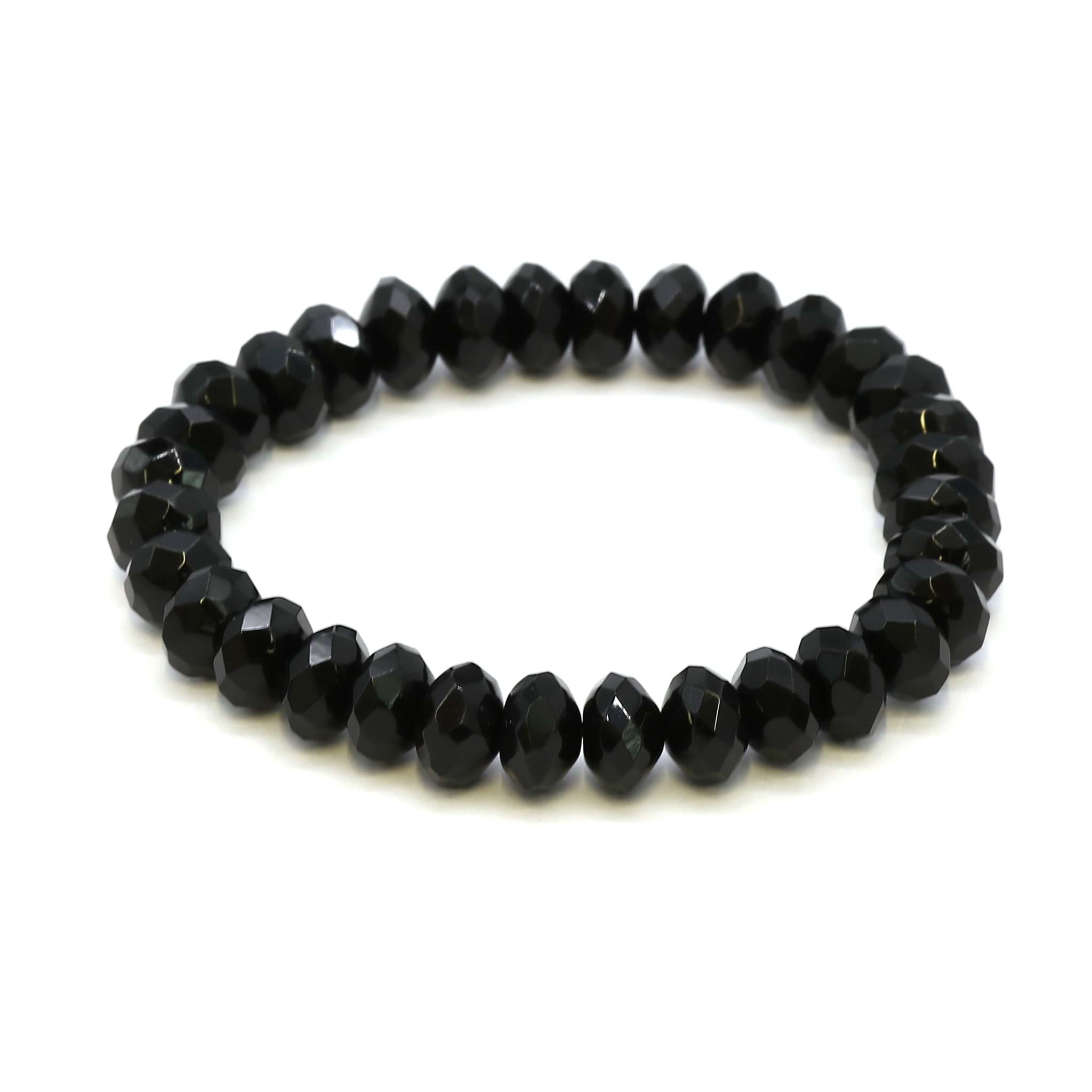Onyx fac. Button 10mm Armband
