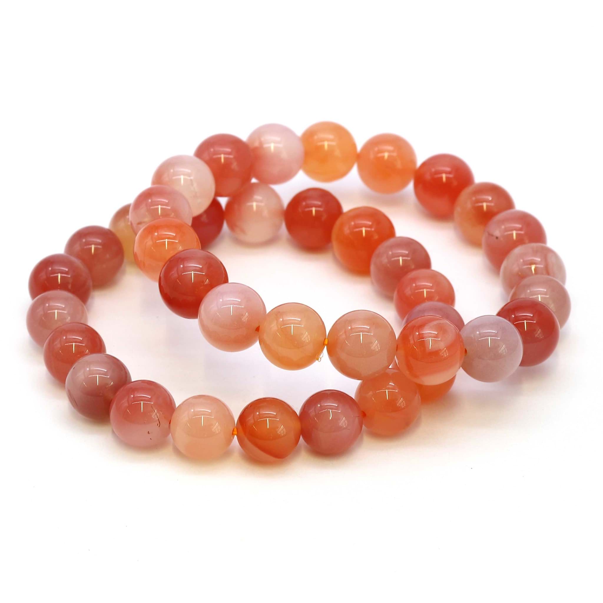 Botswana Achat Kugeln 10mm Armband, pink