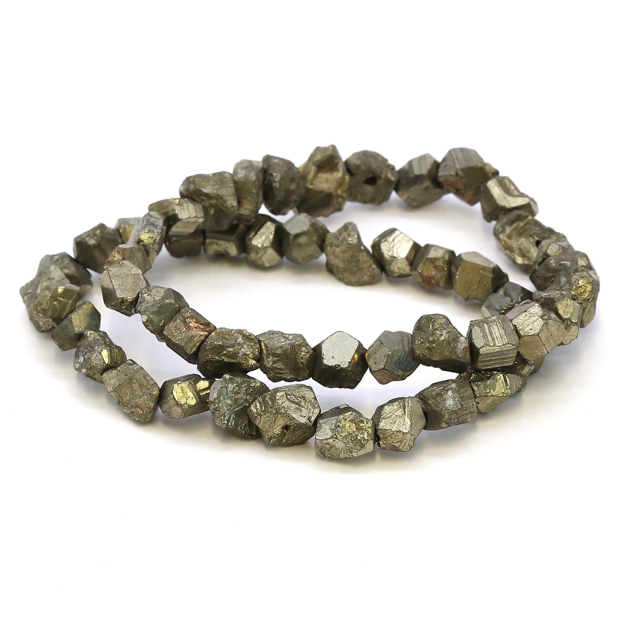 Pyrit Nuggets  5-7mm Armband (roh)
