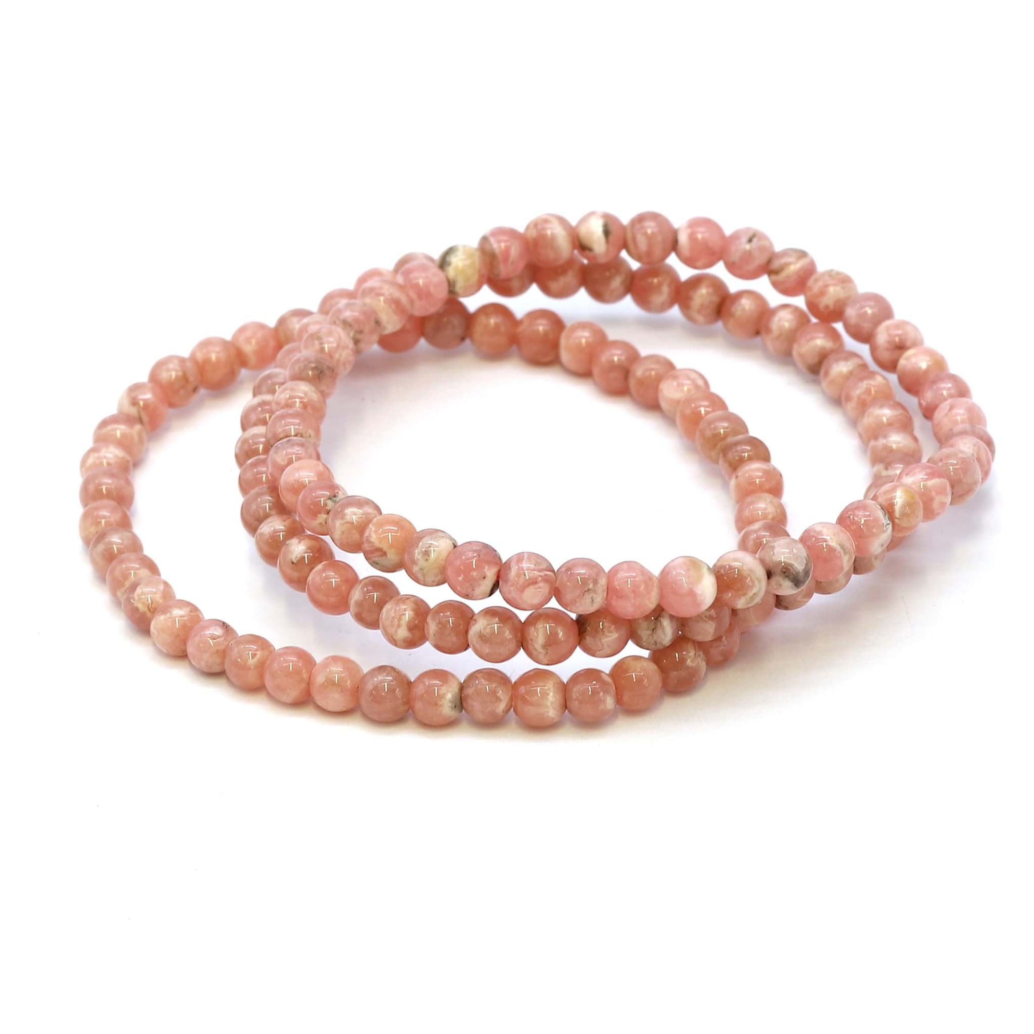 Rhodochrosit Kugeln  4mm Armband