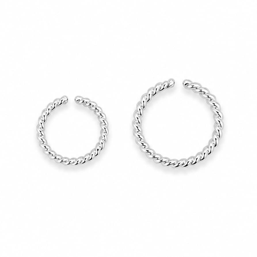 Ringe gedreht offen, Silber 925