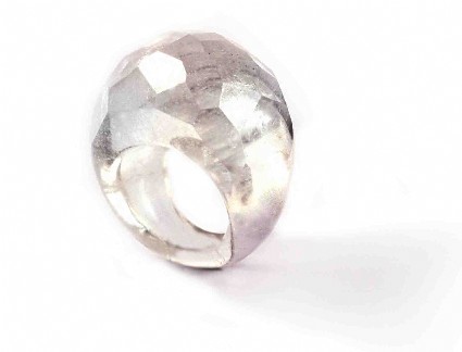 Image de Bergkristall Ring facettiert Marquise 