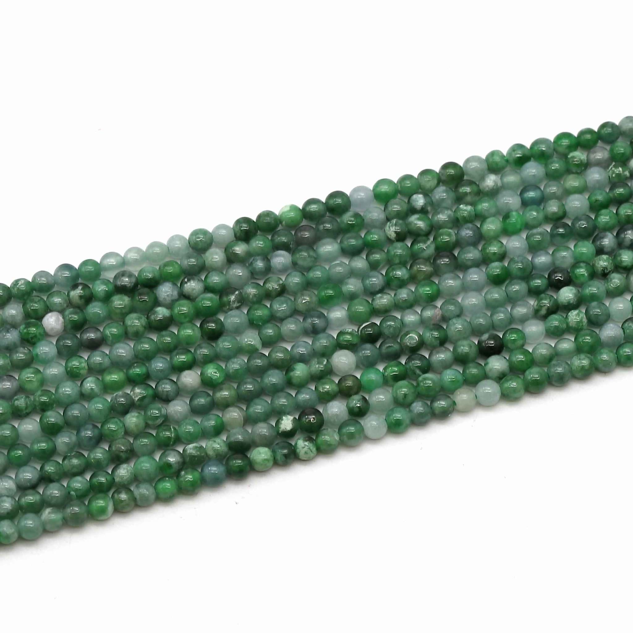 Jade Burma Kugeln  2mm Strang