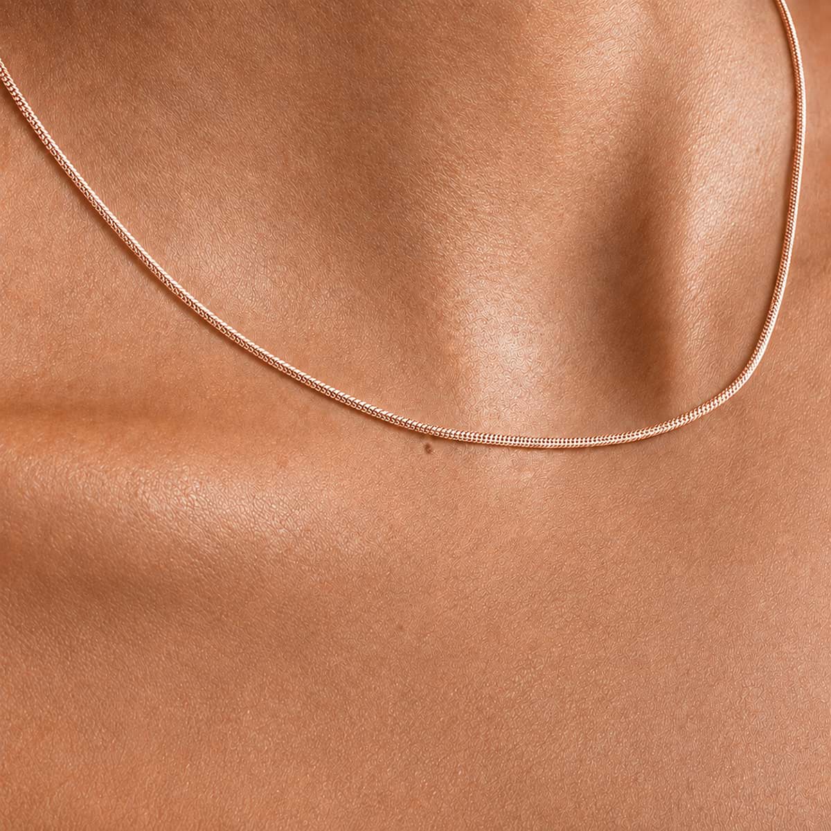 Chaîne serpent 1.2mm, Rosé