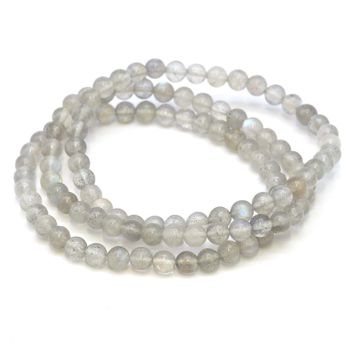 Braccialetto con perline tonde di Labradorite da 5 mm, Extra