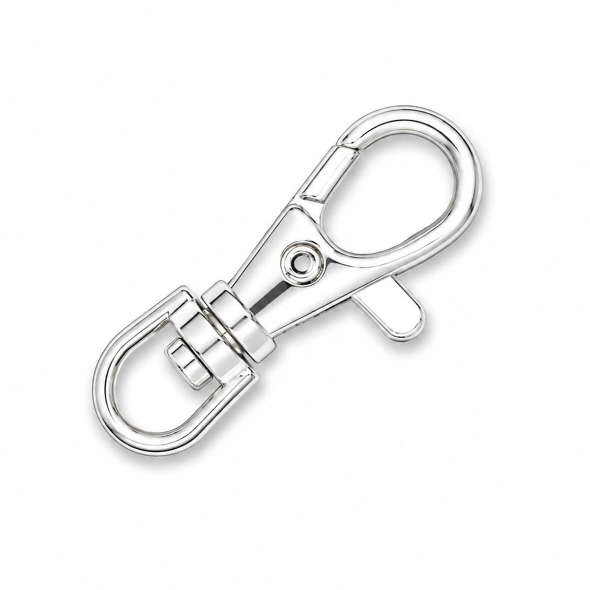 Chiusura a moschettone maxi 23 mm, argento 925  