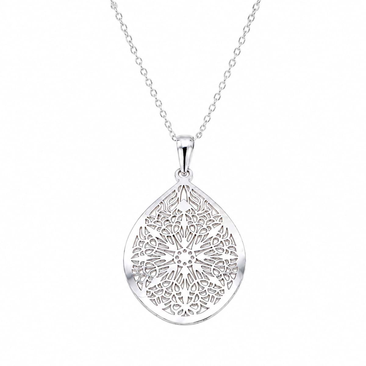 Collana 'Masini' 30x22mm 42+3cm, argento 925