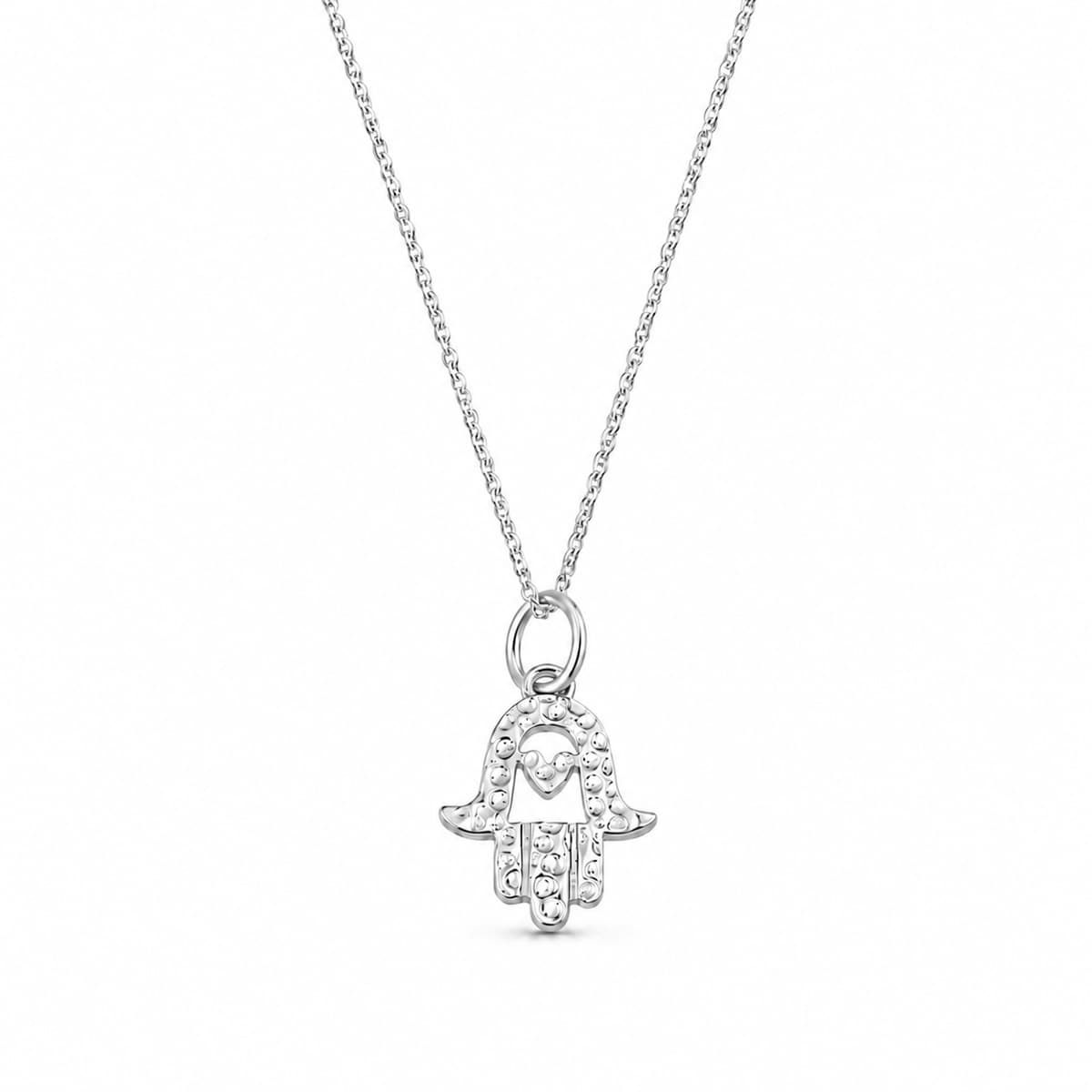 "Hand der Fatima 19x13.5mm" Halskette, Silber 925