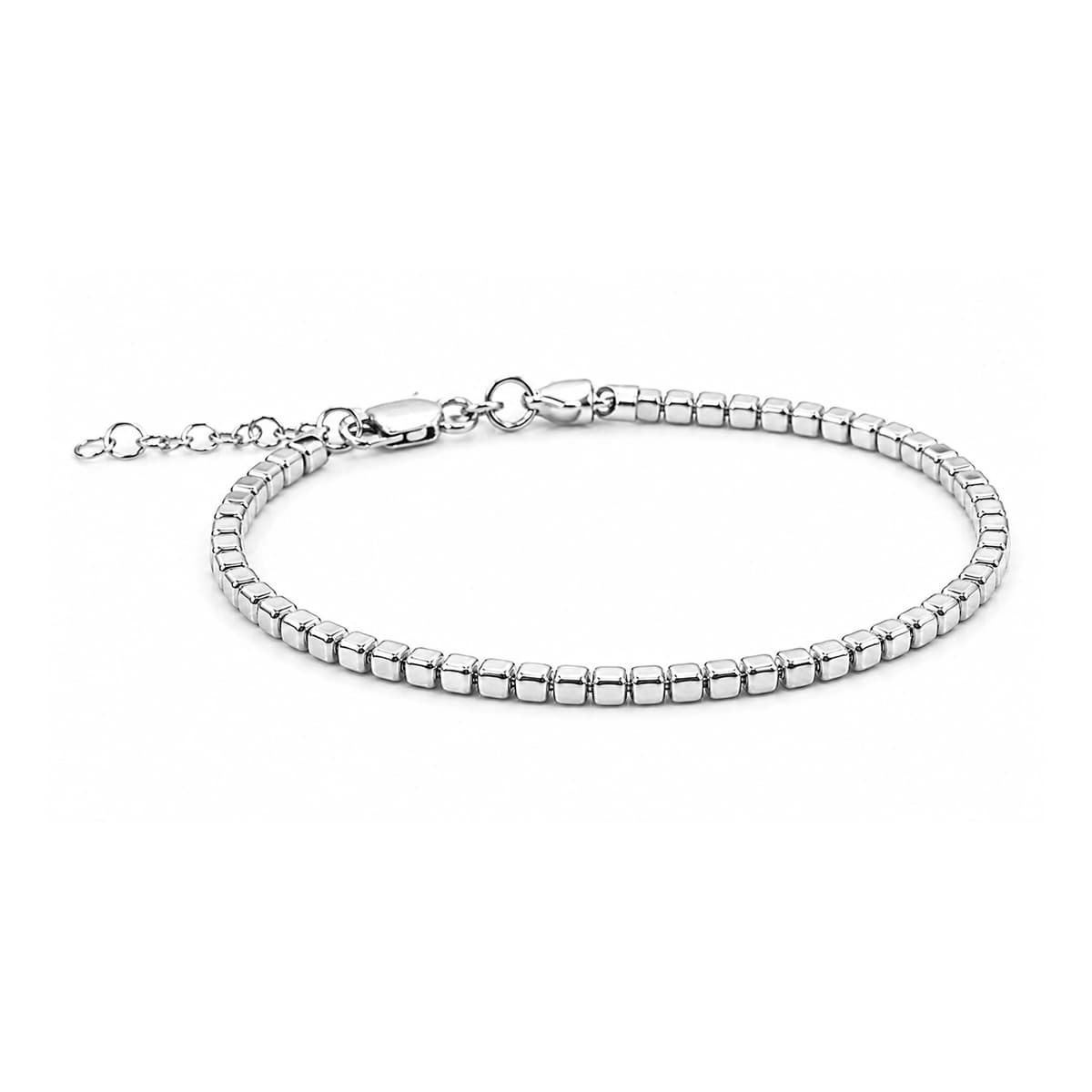 "Würfel 3mm". Armband. Silber 925