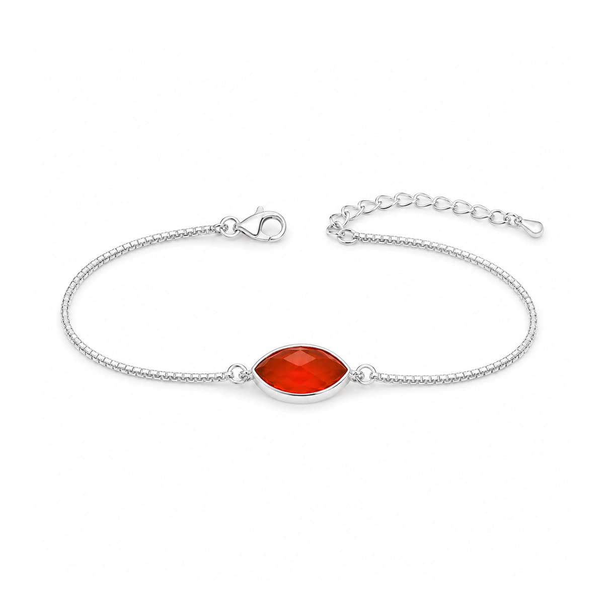 "Horse-Eye". Karneol. Armband. Silber & Vergoldet