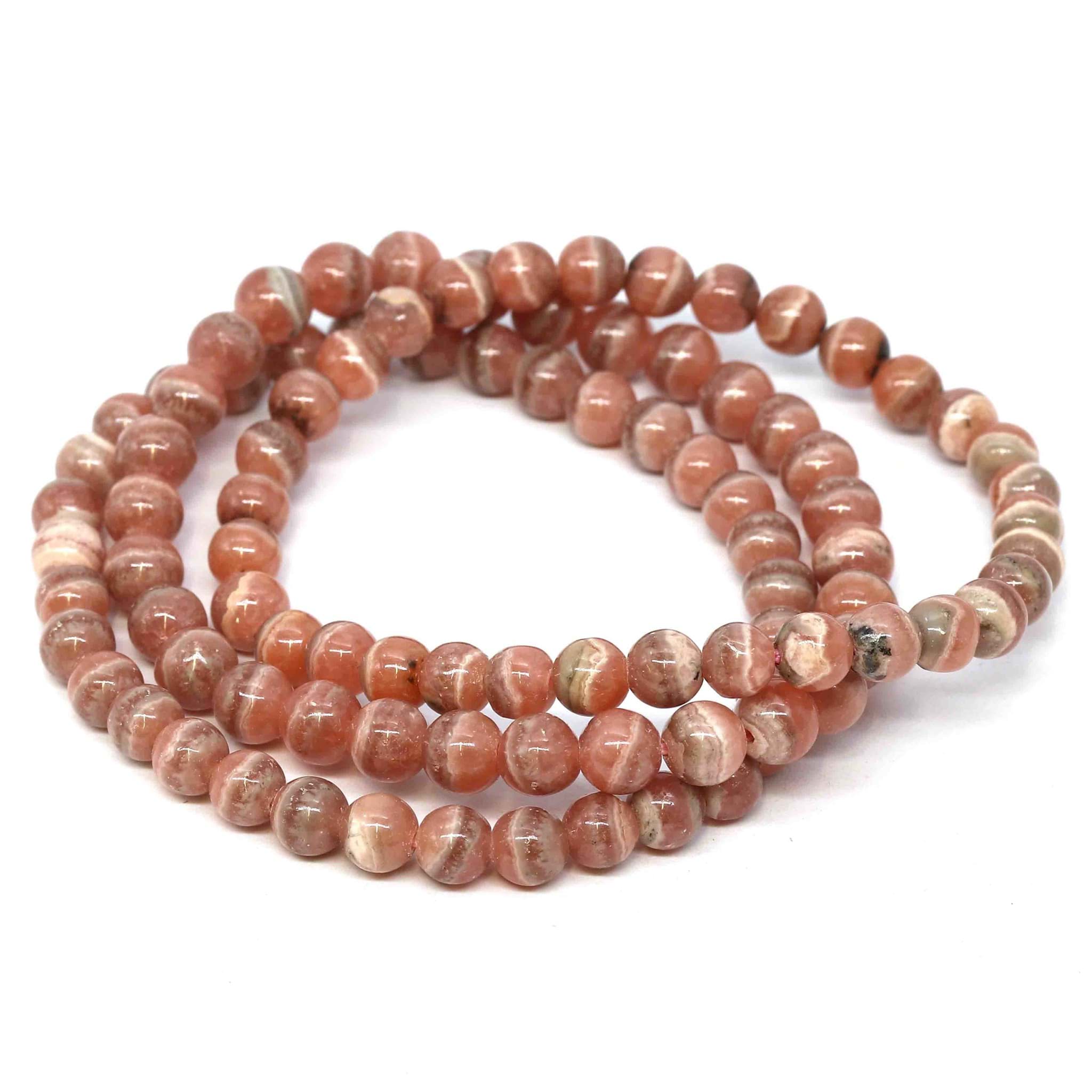 Rhodochrosit Kugeln  6mm Armband, Extra