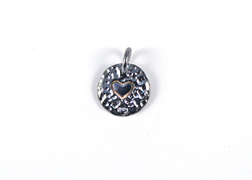 Image de Charm Herz 11mm Anhänger, Silber