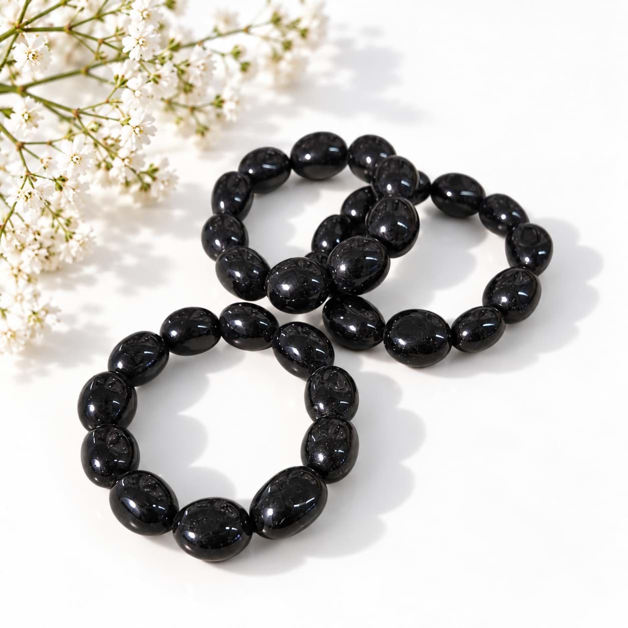 Bracelet Obsidienne Nuggets 18-22mm